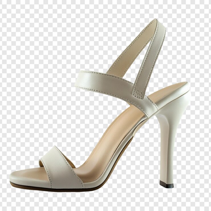 Kostenlose PSD elegante offweiße high-heel-sandalen ein klassisches schuhdesign
