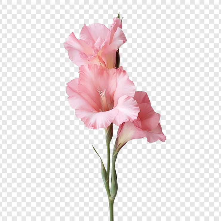 Kostenlose PSD elegante rosa gladiolusblüten