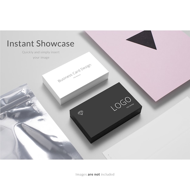 Kostenlose PSD elegante visitenkarte mock up