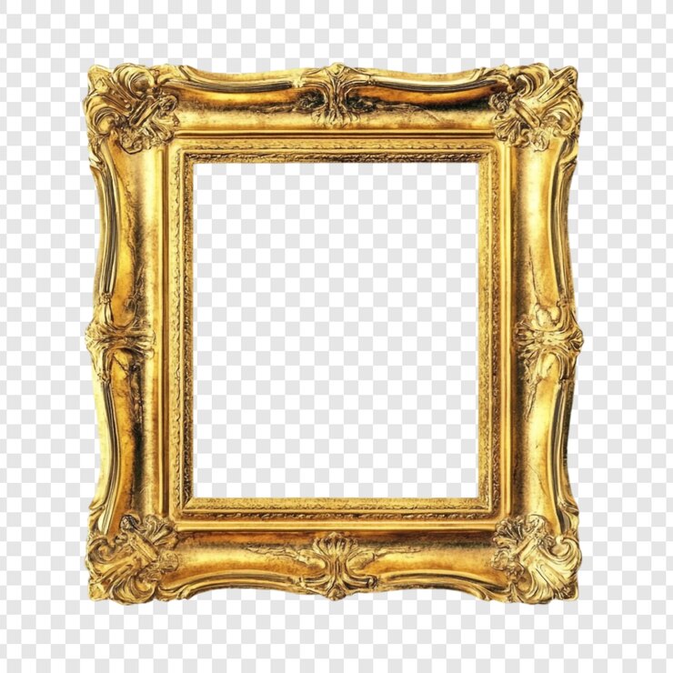 Kostenlose PSD eleganter goldener bildrahmen ein klassisches design für kunst und erinnerungen