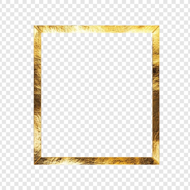Eleganter goldener quadratischer Rahmen Perfekt für Designprojekte künstlerische Anwendungen