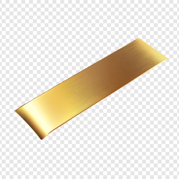 Kostenlose PSD elegantes goldenes metallisches designelement ein luxuriöses goldenes rechteckiges banner