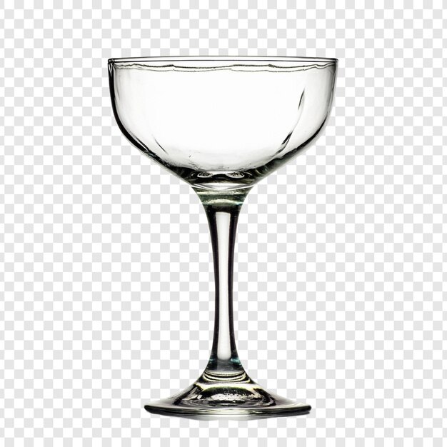 Elegantes leeres Coupe aus kristallklarem Glas, perfekt für Cocktails oder Champagner