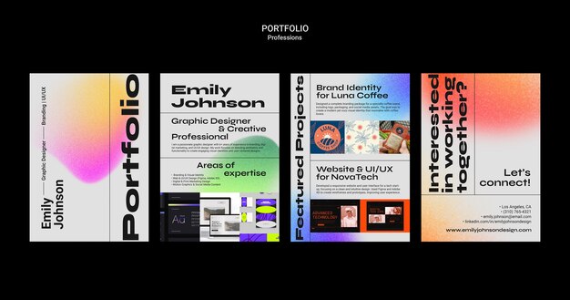 Emily Johnson: Grafikdesignerin und professionelle Portfolio-Künstlerin