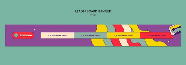 Kostenlose PSD entwurf der bingo-vorlage