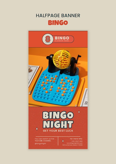 Entwurf der bingo-vorlage