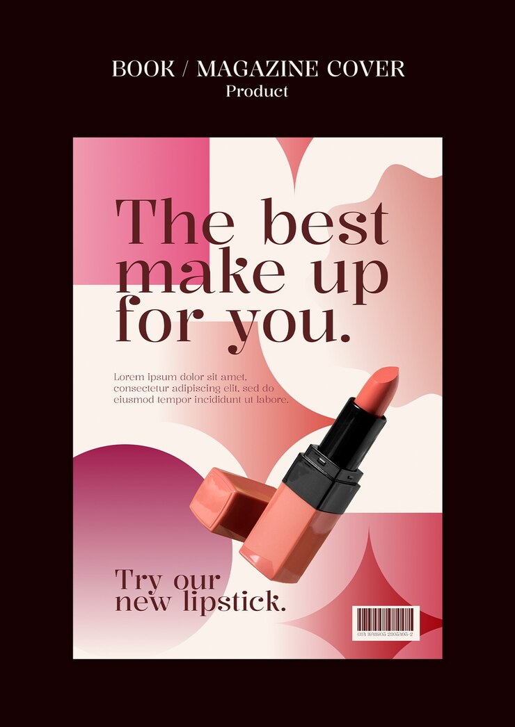 Kostenlose PSD entwurf der vorlage für das make-up-produkt