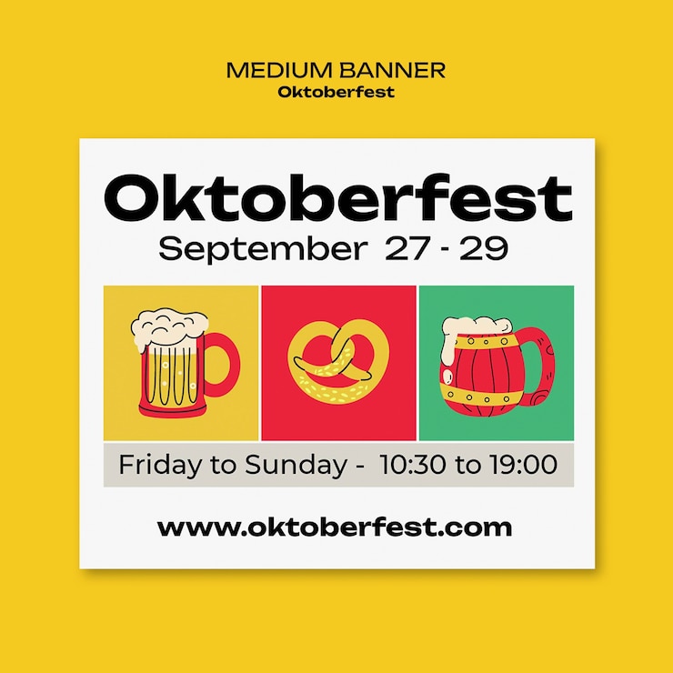 Kostenlose PSD entwurf der vorlage für das oktoberfest