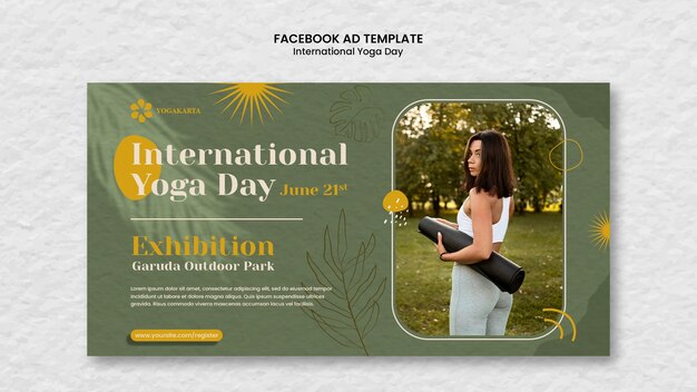 Entwurf der Vorlage für den internationalen Yoga-Tag