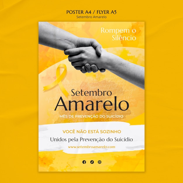 Entwurf der vorlage von setembro amarelo