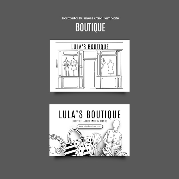Entwurf von Boutique-Vorlagen