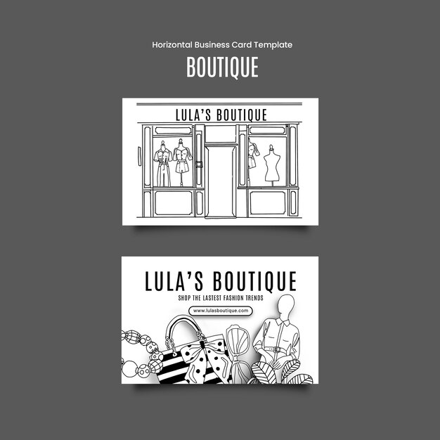 Entwurf von Boutique-Vorlagen