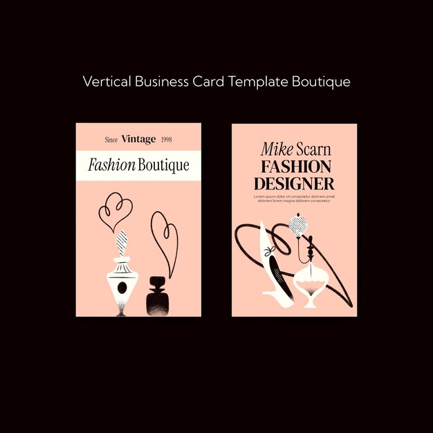 Entwurf von Boutique-Vorlagen
