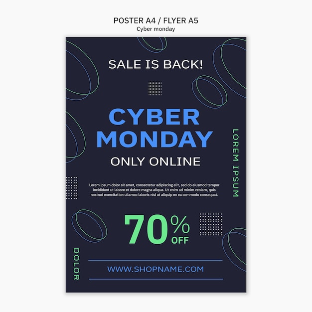 Entwurfsvorlage für den Cyber-Montag