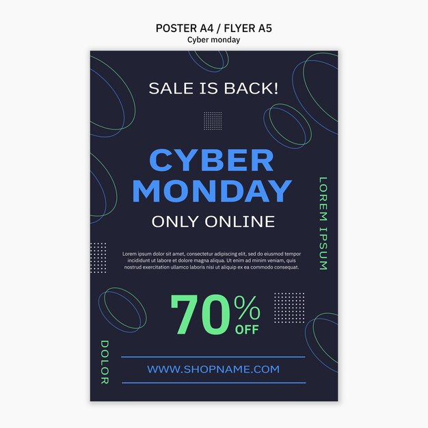 Entwurfsvorlage für den Cyber-Montag