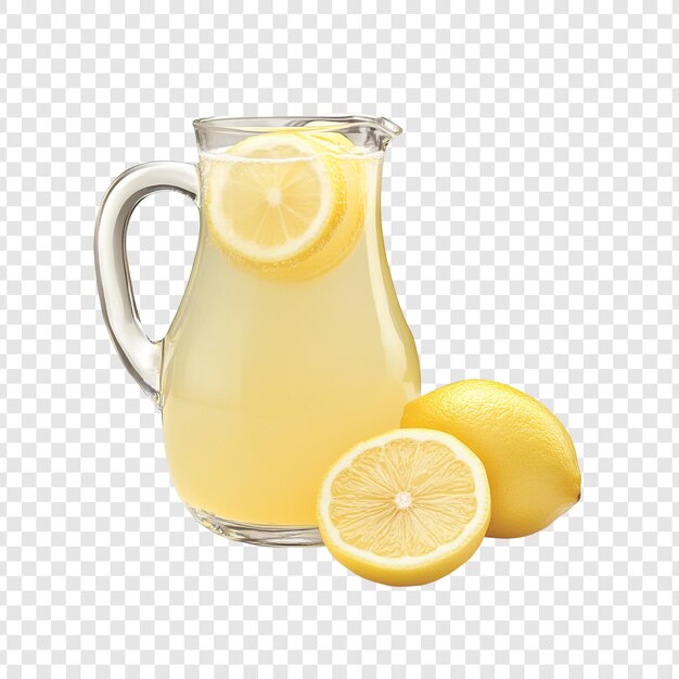 Erfrischender Lemonadenkrug mit Zitronen