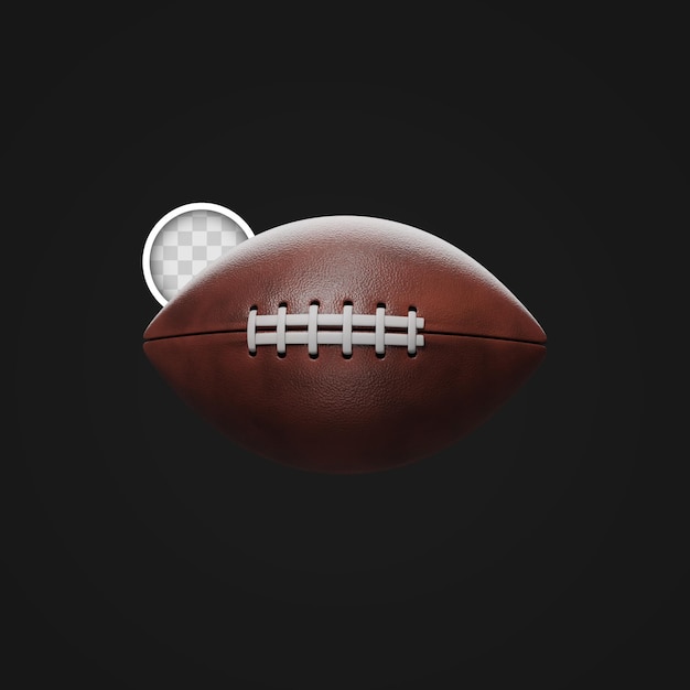 Erstaunliche Illustration des amerikanischen Fußballballs 3d