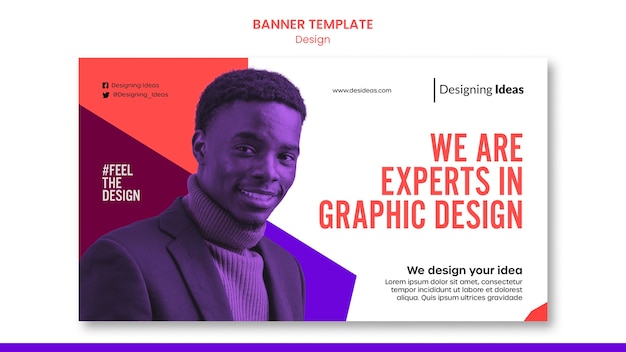 Experten für grafikdesign-banner-vorlagen