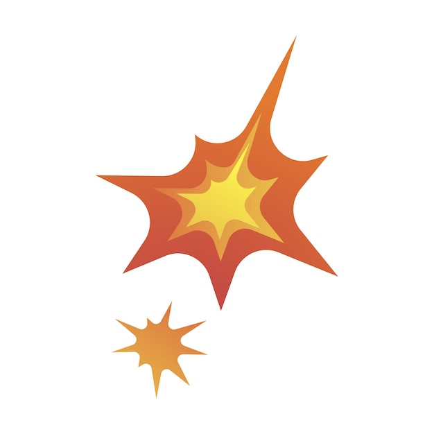 Explosionseffekt isoliert