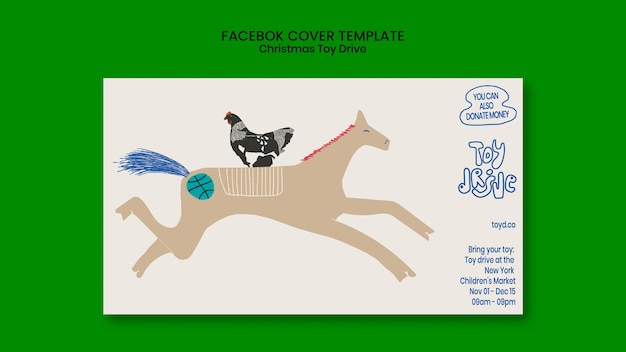 Kostenlose PSD facebook-cover zur weihnachtsfeier