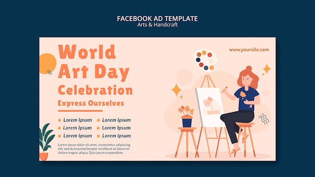 Facebook-Vorlage für Kunst und Handwerk