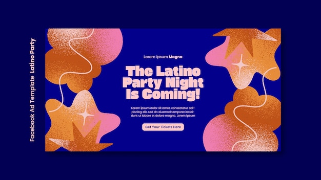 Facebook-vorlage für latino-partys