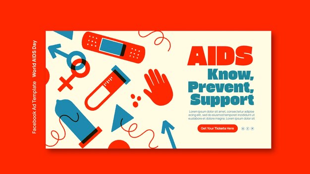 Facebook-Vorlage zum Welt-Aids-Tag