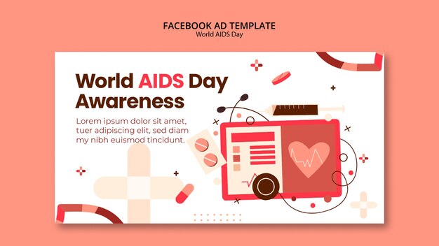 Facebook-Vorlage zum Welt-Aids-Tag