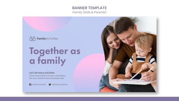Familienfahnenschablone mit Foto