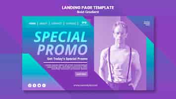 Kostenlose PSD fashion sale landing page design