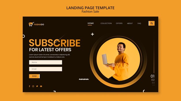 Fashion Sale Landing Page Vorlage