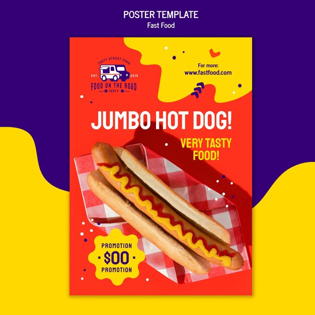 Fast-Food-Poster-Vorlage