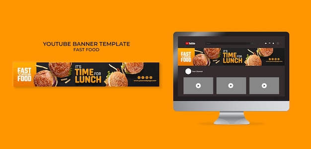 Kostenlose PSD fast-food-vorlagendesign