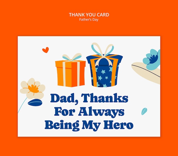 Kostenlose PSD father's day template design