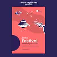 Kostenlose PSD festival poster vorlage