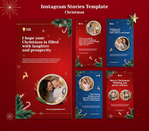 Festliche weihnachtsgeschichten in den sozialen medien