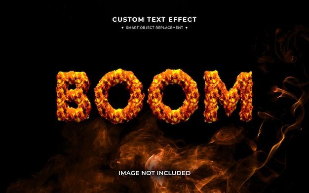 Feuer 3D-Text-Effekt