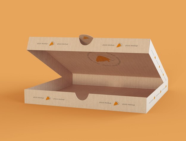 Öffnen Sie Pizza Box Mockup