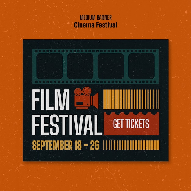 Filmfestival-Medium-Banner-Vorlage-Design