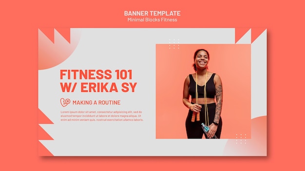 Fitness Banner Vorlage