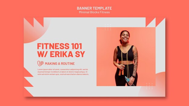 Fitness-Banner-Vorlage