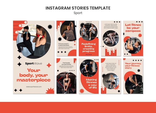 Fitness-Training-Instagram-Geschichten