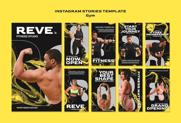 Fitness-Trainings-Instagram-Geschichten