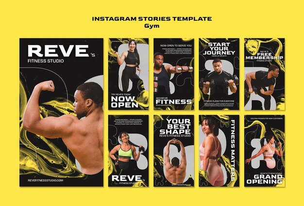 Fitness-Trainings-Instagram-Geschichten