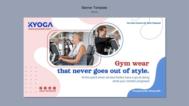 Fitness-Wellness-Landingpage-Vorlage