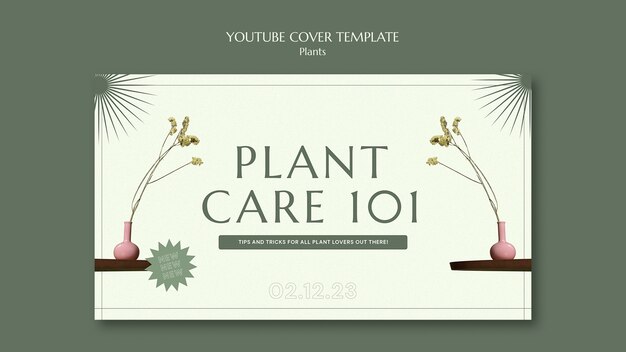 Flache Design-Pflanzen-Vorlage