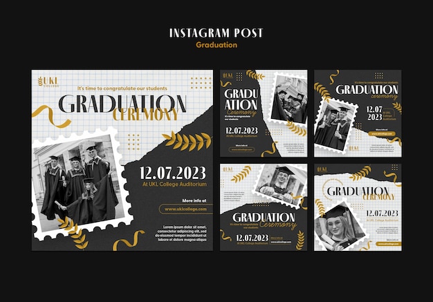Flaches Design Graduierung Template-Design