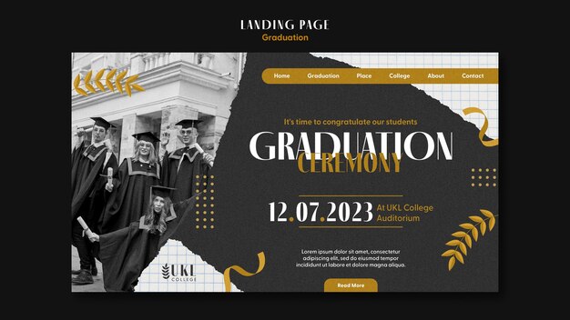Flaches Design Graduierung Template-Design