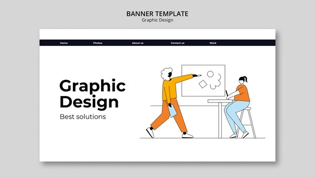 Flaches Design-Grafikdesign-Vorlage
