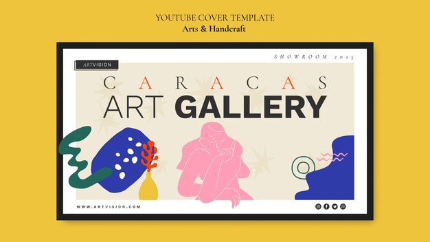 Flaches Design Kunst und Handwerk YouTube-Cover
